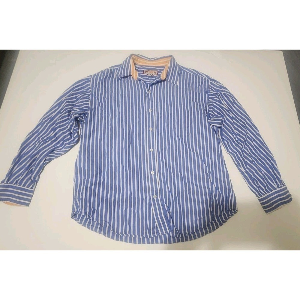 Carribean Joe Mens Long Sleeve Button Up‎ Size Large